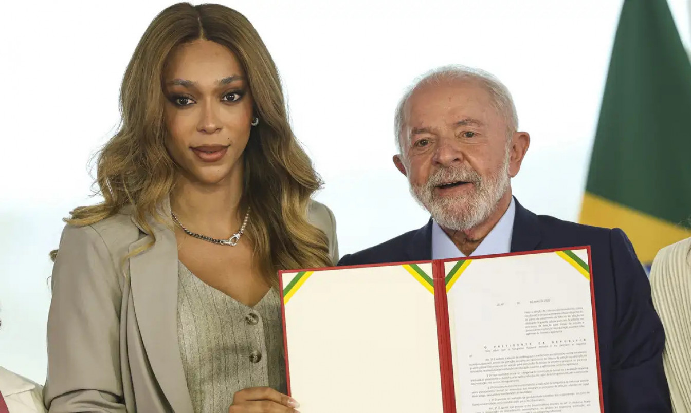 Lula diz que atitude do governo dos EUA com Erika Hilton é abominável