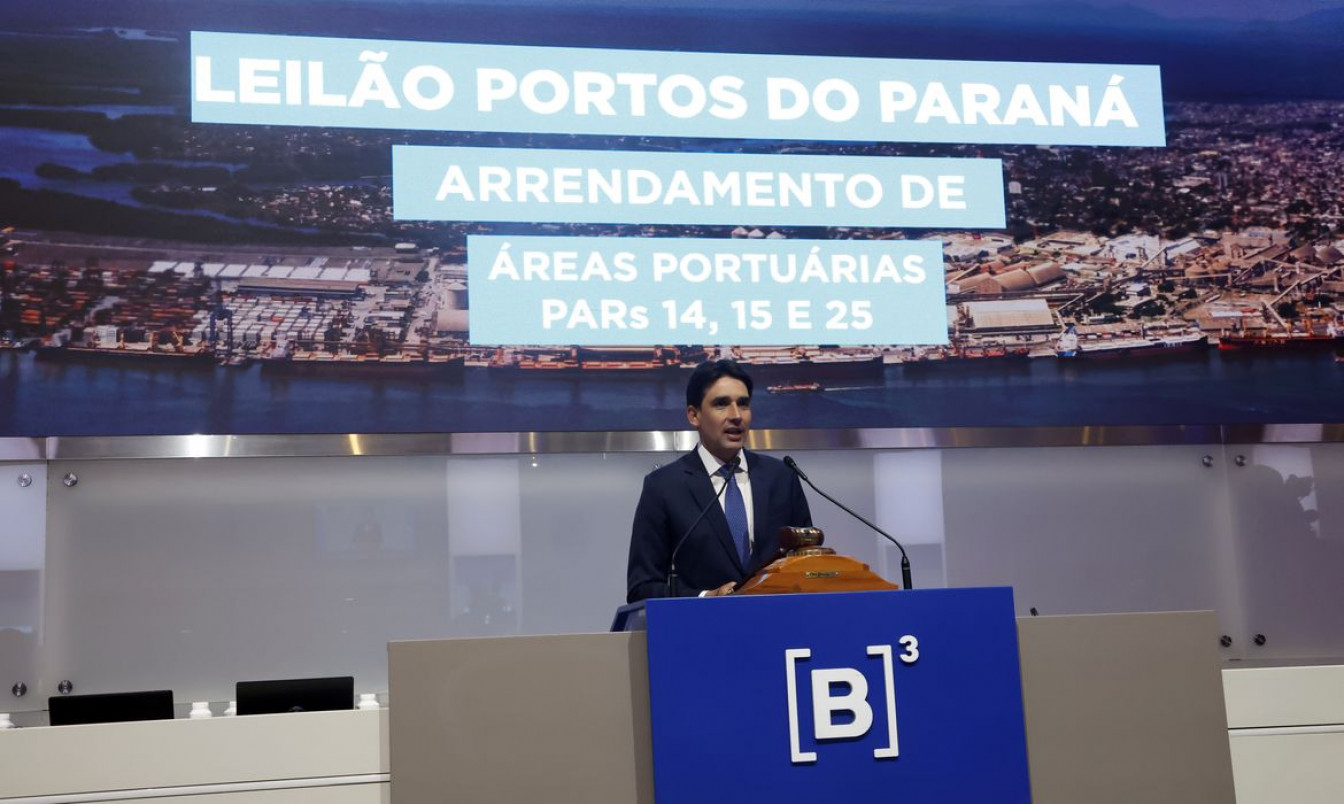 Governo leiloa quatro terminais portuários em Paranaguá e no Rio