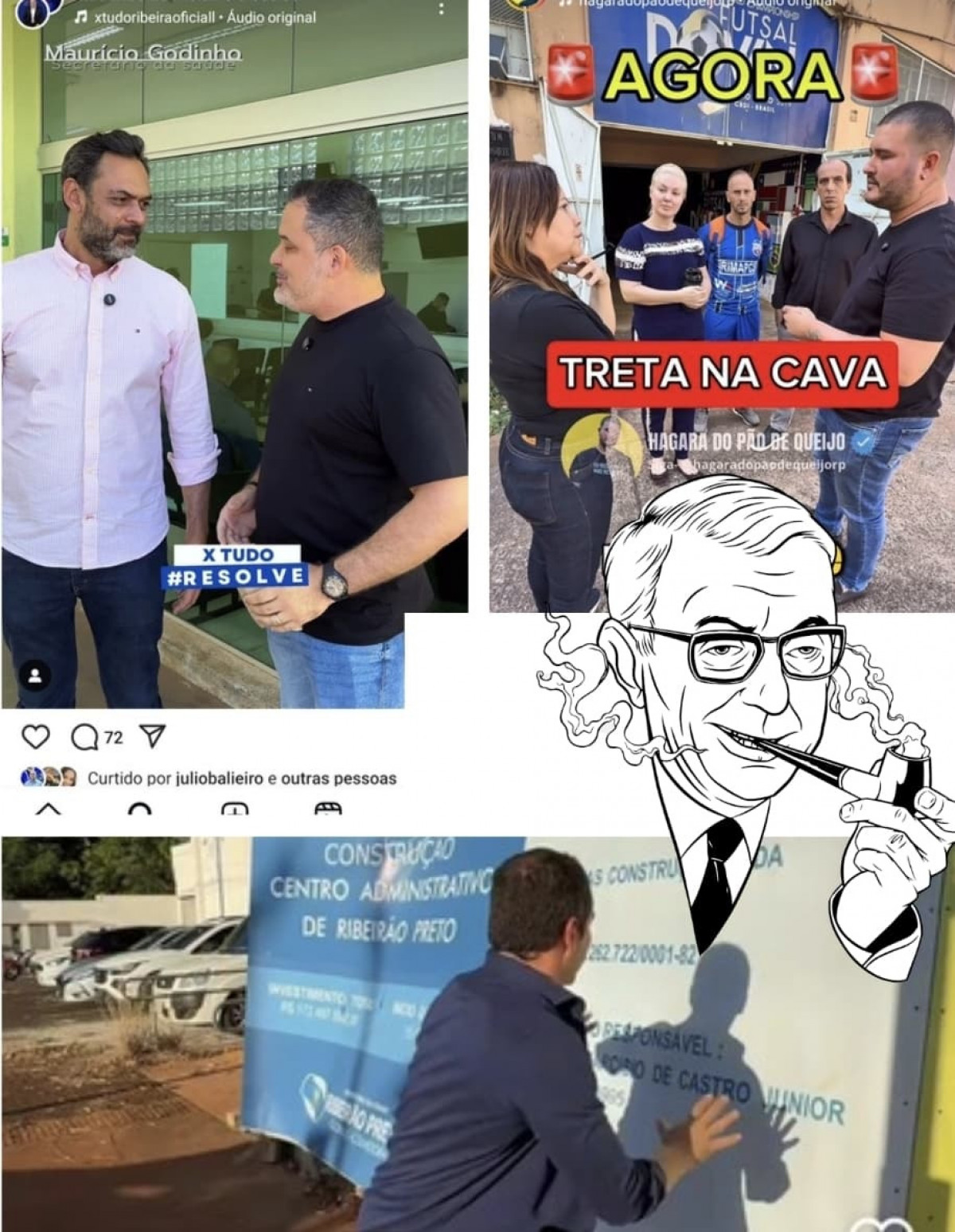 Ricardo Silva Prefeito, Matheus Silva Esporte, Mauricio Godino Saúde, 