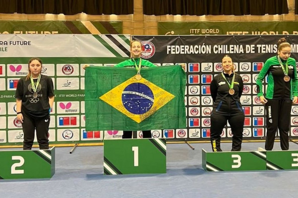 Brasil fatura 28 medalhas, 11 de ouro, no tênis de mesa paralímpico