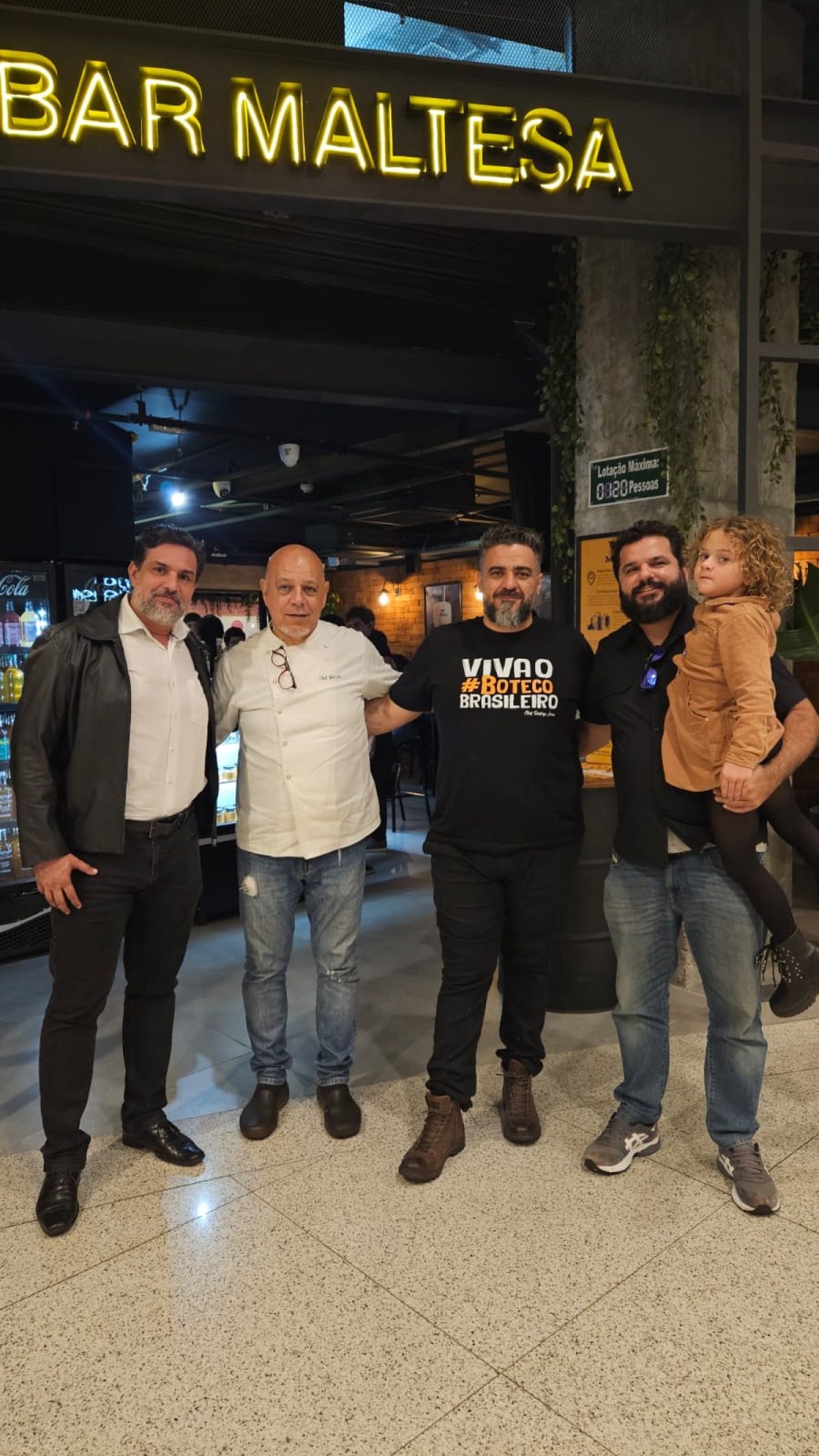 Marcelo Oliveira - proprietário Maltesa, Chef Marcelo Bezerra, Chef Rodrigo Arino, Daniel Santos - proprietário Maltesa