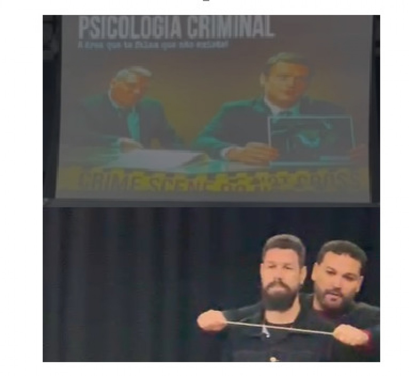 Profº Matheus e aluno Danúbio