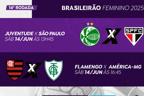 TV Brasil exibe rodada dupla do Brasileirão Feminino neste sábado