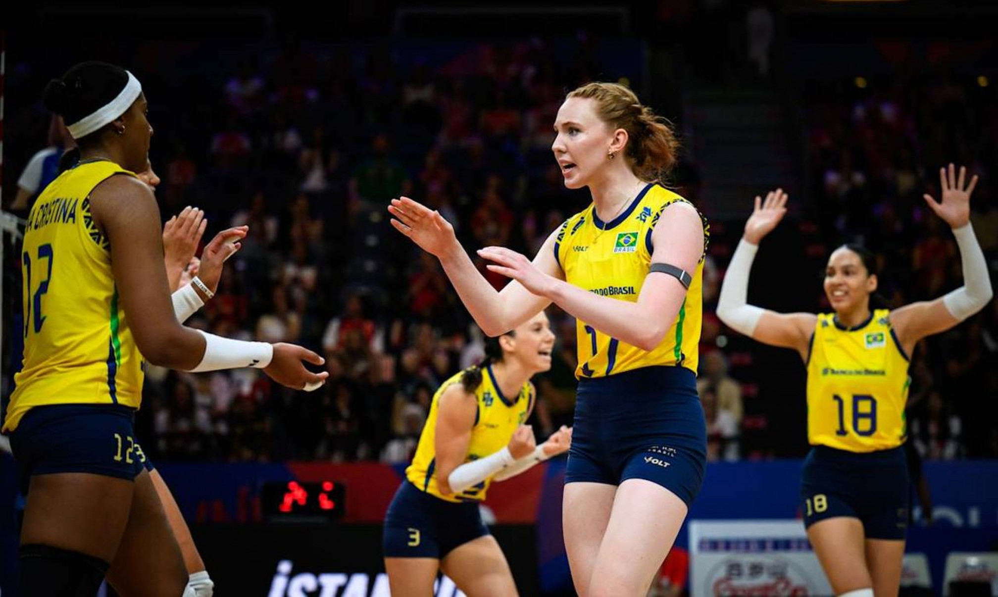 Vôlei: seleção feminina bate Bélgica na 2ª semana da Liga das Nações