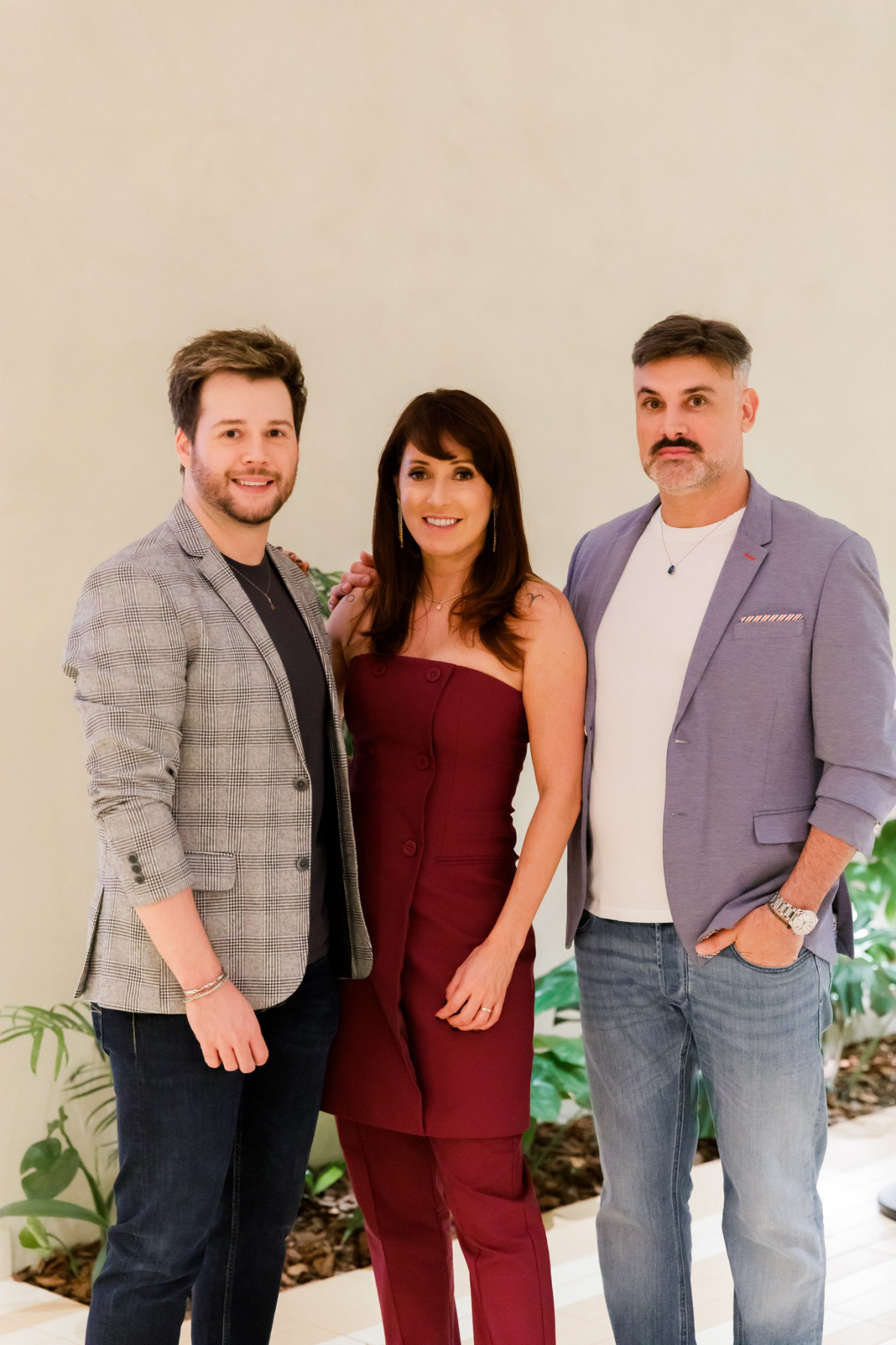 Danilo Arantes, Cris Rozzini e Cris Carvalho 