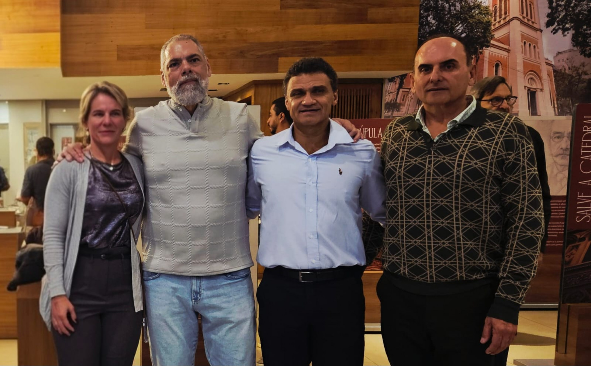 Bertha Mota, Roberto Montabone, Adilson Santos Araújo e Renato Aguiar