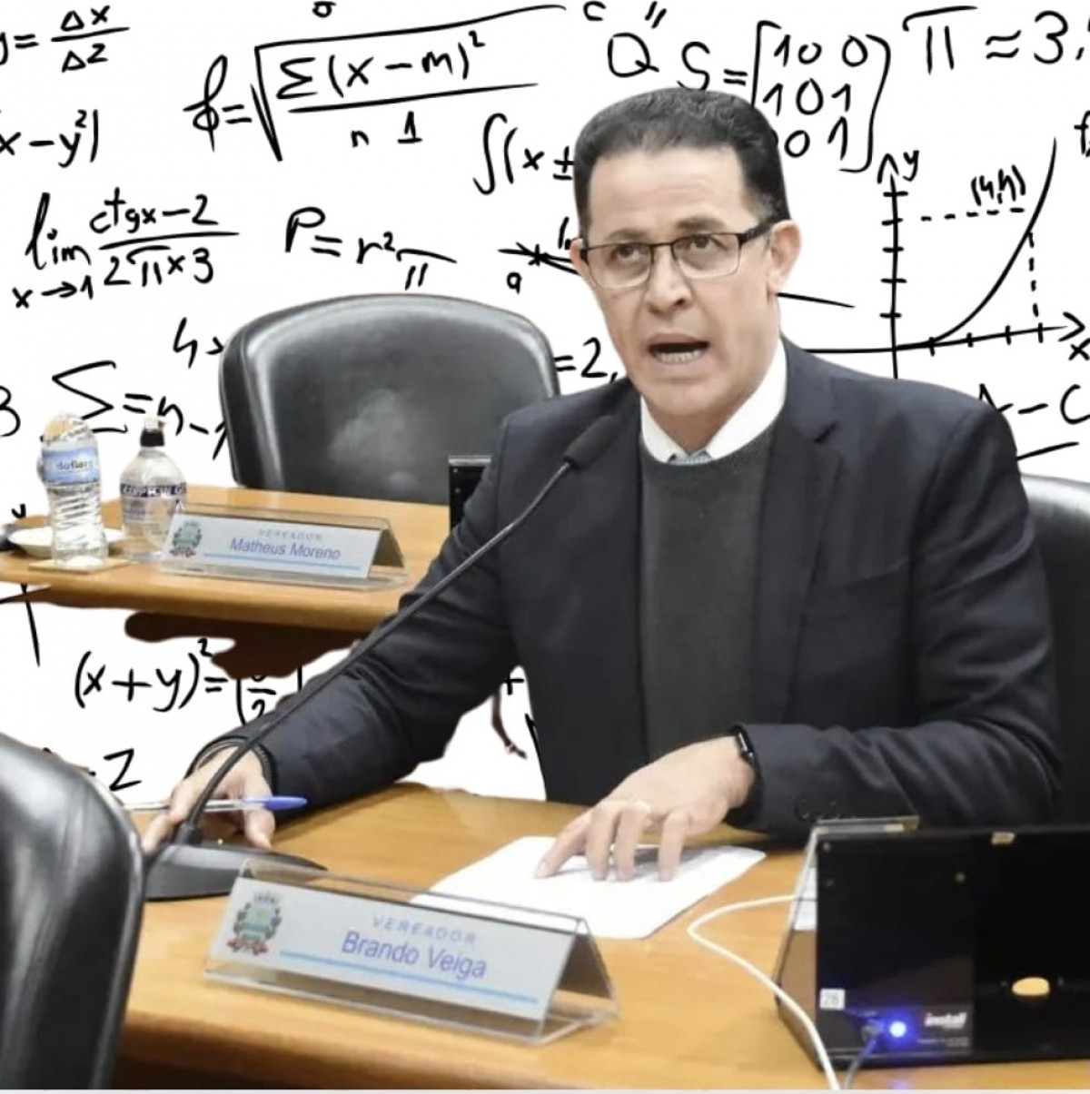 Presidente da Executiva Municipal vereador Brando Veiga