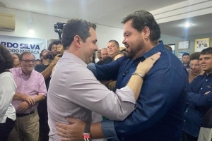 Alessandro Maraca e Ricardo Silva, após eleição: ambos são alvos de rede de boataria nas redes sociais