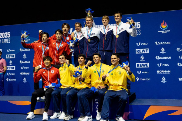 Brasil leva medalha na natação, a 1ª nos Jogos Mundiais Universitários