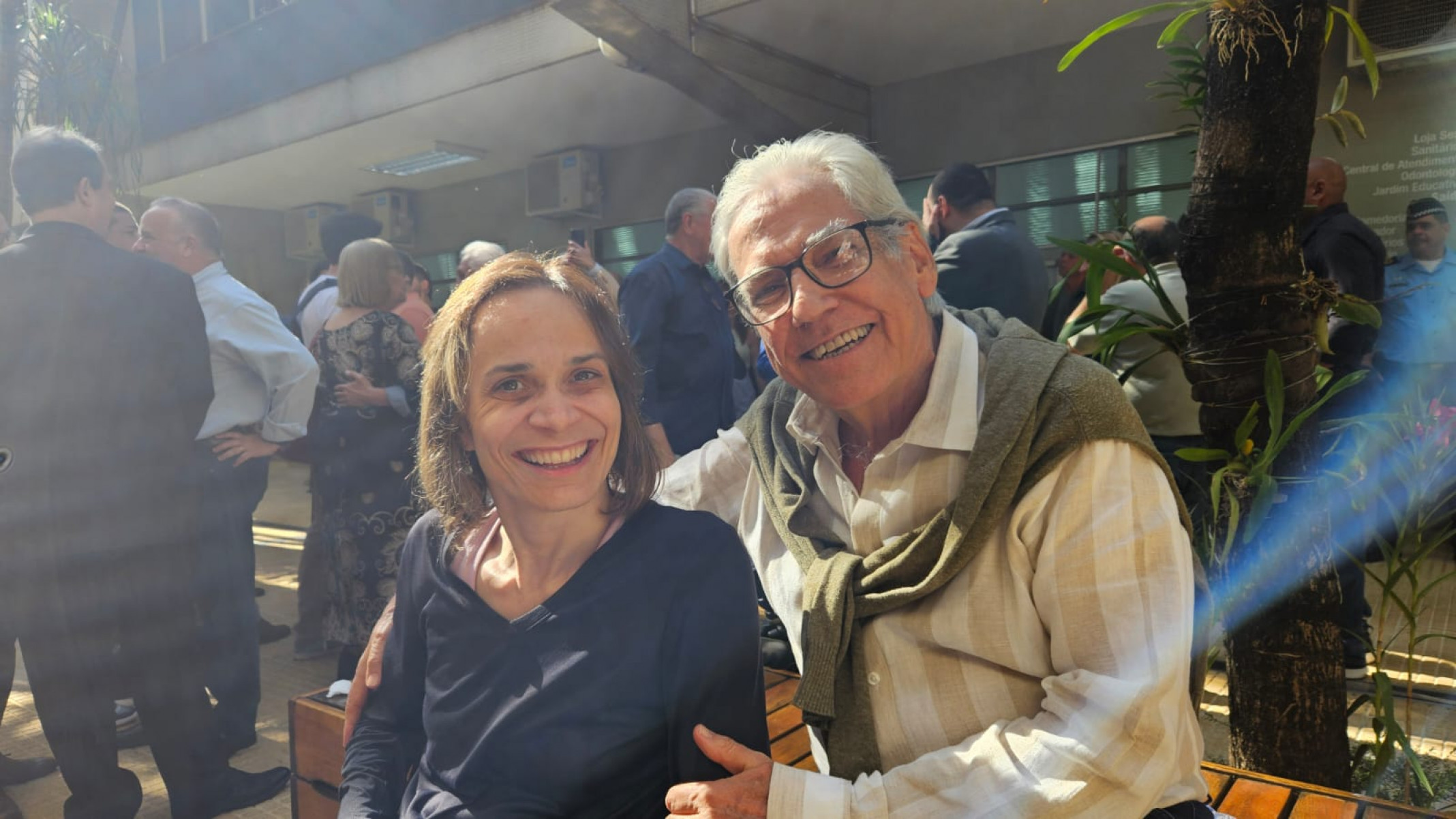 Polina Davi, escritora e Luiz Puntel