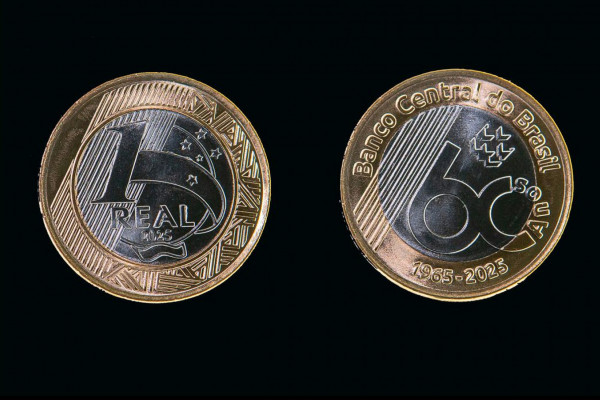 Banco Central lança moeda comemorativa de R$ 1 pelos 60 anos do órgão