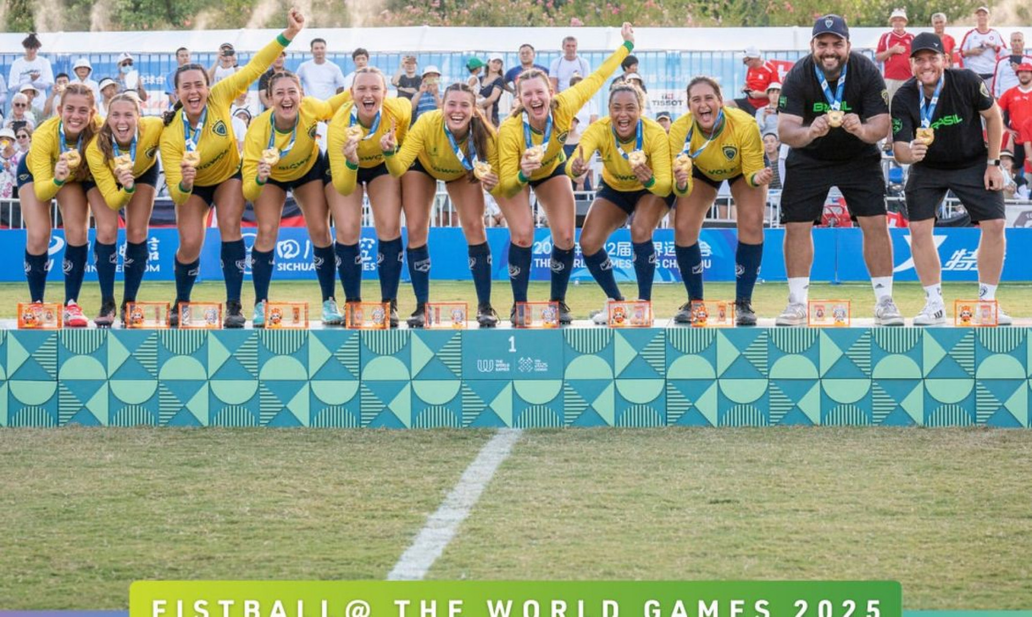 Brasil é campeão masculino e feminino de punhobol nos Jogos Mundiais