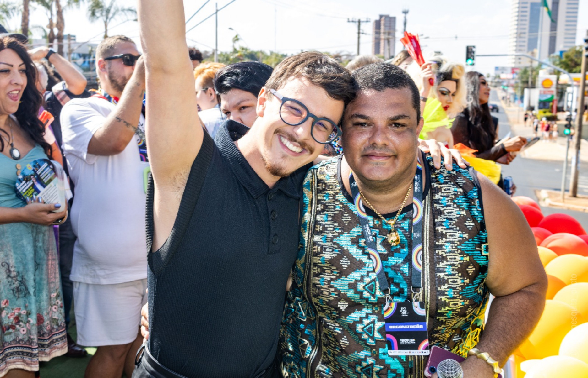 Deputado estadual Guilherme Cortez e Fabio de Jesus presidente da ONG Arco Íris