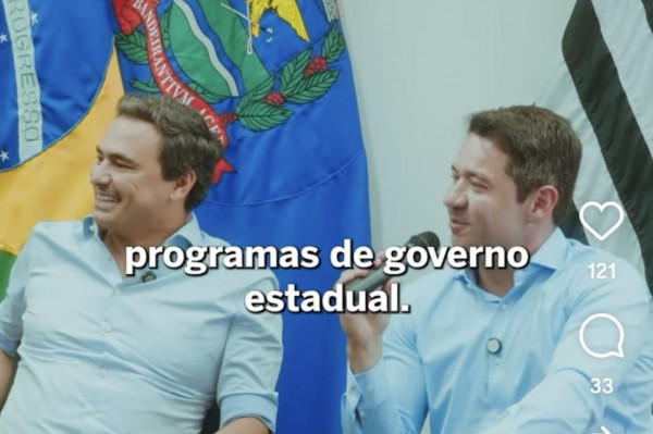 Mauricio Neves ao lado Prefeito Ricardo Silva em evento