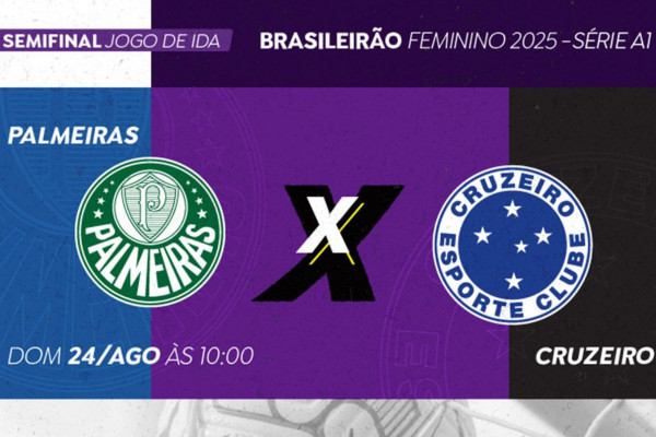 TV Brasil transmite Palmeiras x Cruzeiro pelo Brasileirão Feminino