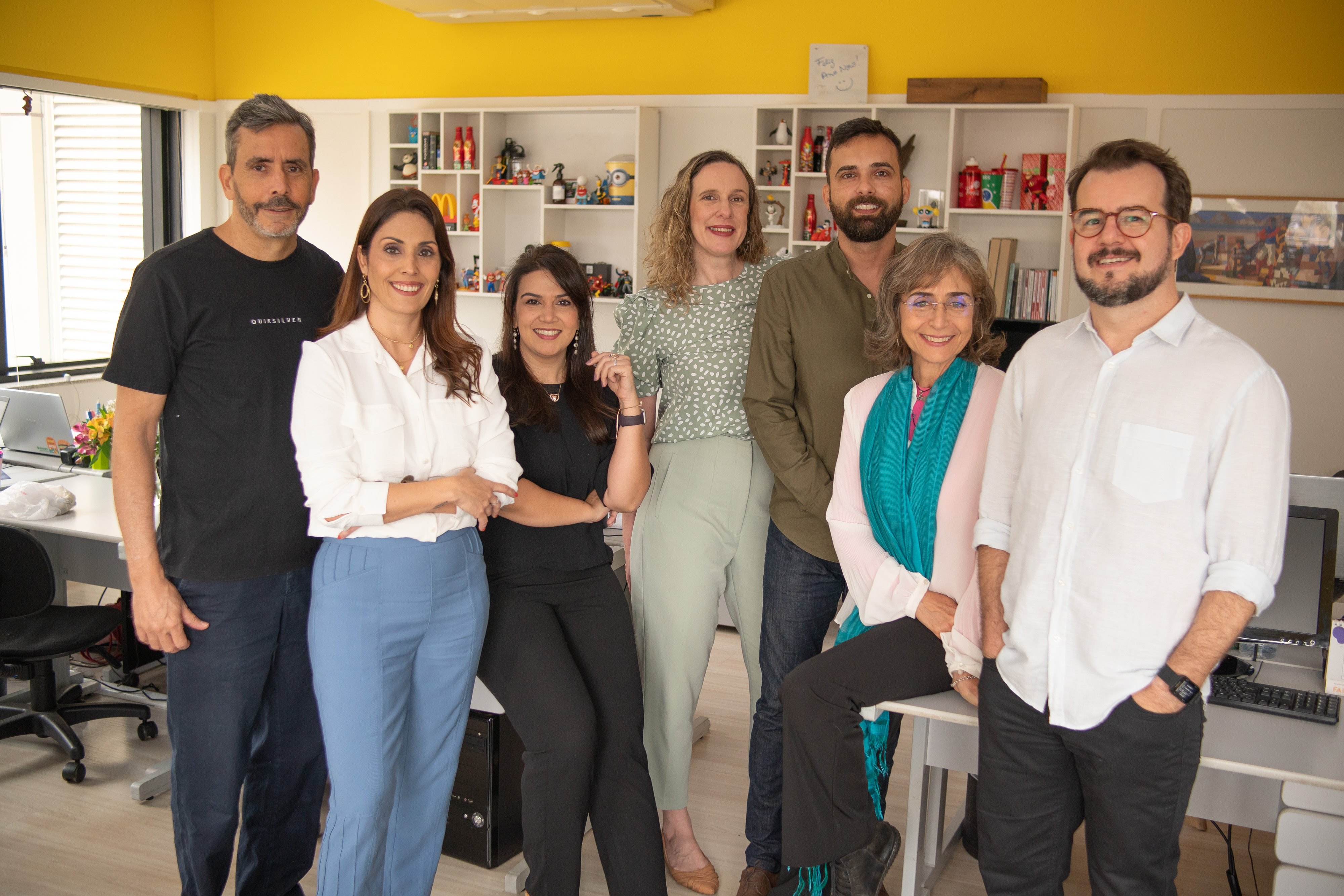 Gustavo Junqueira, Laura Ravagnani, Marcela Barbin, Juliana Caliento, S&eacute;rgio Nogueira, Sonia Maggiotto e Rodrigo Pinto

