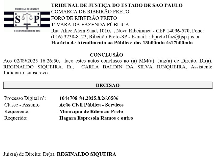 Folha de Rosto Processo 1044708-84.2025.8.26.0506