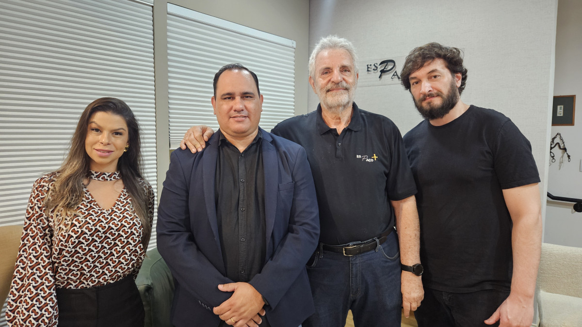 Karina Mara, Marcus Pontes, Paulo Schwartzmann e Pedro Poncini