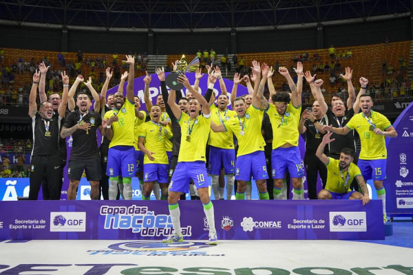 Brasil conquista a Copa das Nações de Futsal