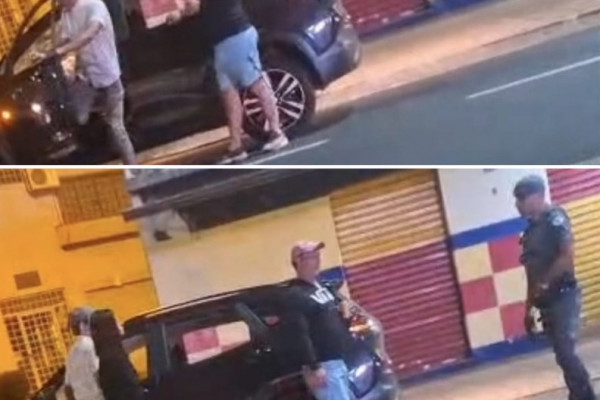 Vereador Bigodini, momento que os polciais chegaram
