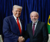 Trump registra encontro com Lula em sua rede social