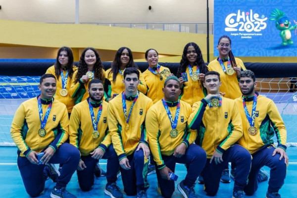 Parapan de Jovens: Brasil garante dobradinha dourada no goalball