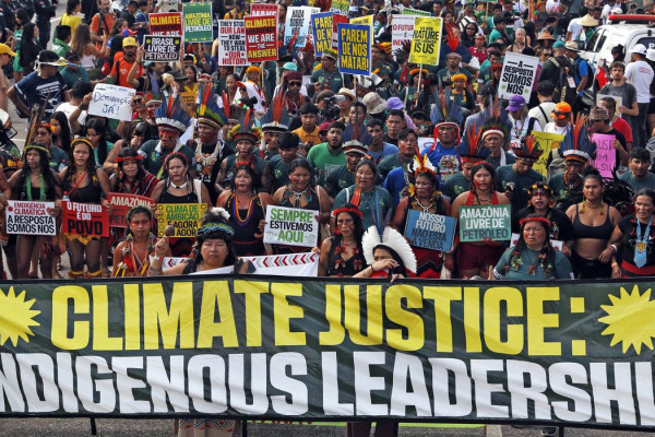 COP30: marcha global indígena em Belém cobra demarcação de territórios