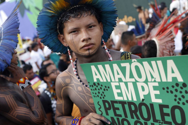 Em marcha global, indígenas cobram punição por morte de Guarani Kaiowá
