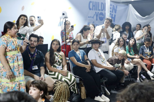 COP30: crianças participam de negociações em dia dedicado à infância