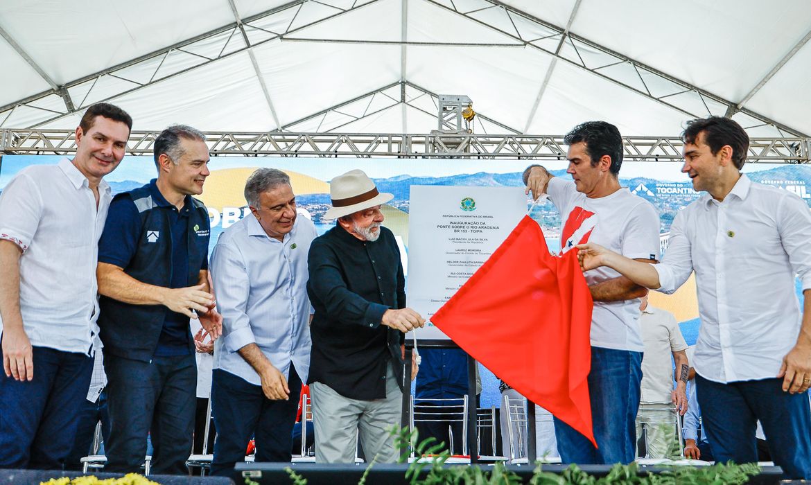 Lula inaugura ponte que liga Tocantins e Pará sobre o Rio Araguaia