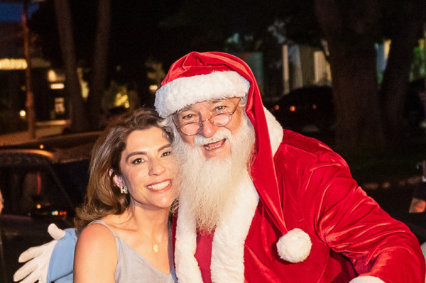Alessandra Tansini com o Papai Noel  - Fabio Di Felippo