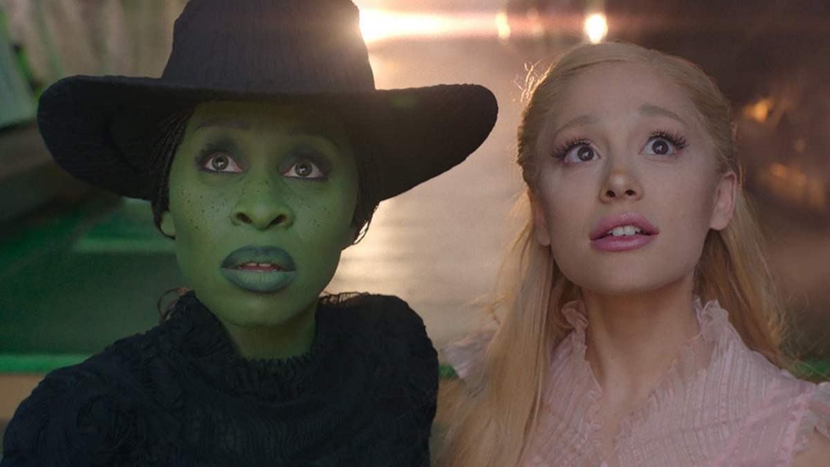 Ariana Grande e Cynthia Erivo vivem, respectivamente, Glinda e Elphaba