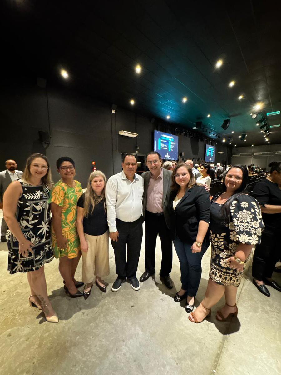 Cinthia Garcia, Jaqueline Santana,Marta Santos, Marcus Pontes, Augusto Cury, Thamiris Pontes e Leliane Godoy