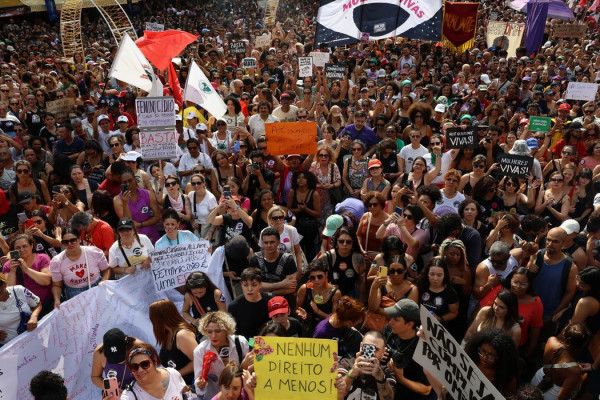 Basta ao Feminicídio é o grito do Levante de Mulheres em São Paulo