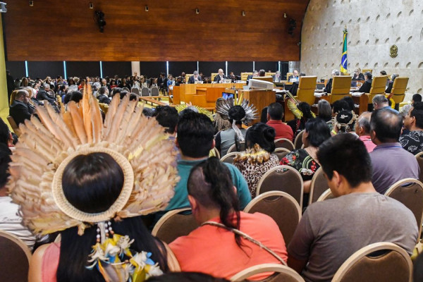 STF abre sessão de julgamento do marco temporal de terras indígenas