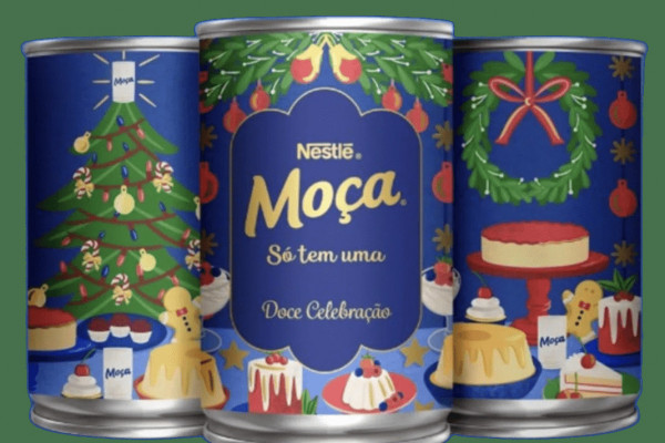 A marca Leite Mo&ccedil;a lan&ccedil;a, pela primeira vez, latas litografadas especiais de Natal, j&aacute; dispon&iacute;veis em pontos de venda de todo o pa&iacute;s. A cole&ccedil;&atilde;o traz tr&ecirc;s vers&otilde;es exclusivas, com ilustra&ccedil;&otilde;es assinadas pela artista Carolina Machado, inspiradas nos encontros, nas receitas e na ceia que marcam o Natal das fam&iacute;lias brasileiras. As embalagens comemorativas refor&ccedil;am o papel do produto como s&iacute;mbolo de tradi&ccedil;&atilde;o, mem&oacute;ria afetiva e presenteabilidade durante o per&iacute;odo festivo.