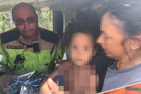  Menina de 4 anos que desapareceu em região de mata é encontrada em MG