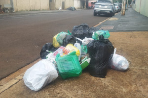 Lixo acumulado no bairro Jardim Jo&atilde;o Rossi, em Ribeir&atilde;o Preto
