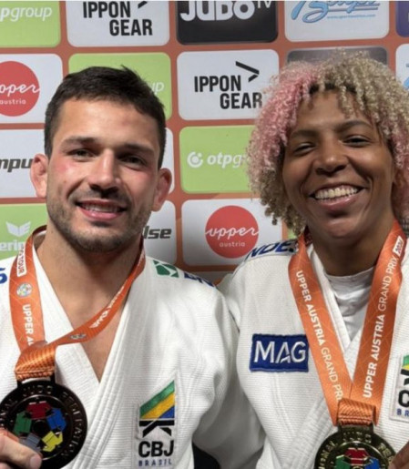Rafaela Silva é ouro e Cargnin bronze no Grand Prix de judô da Áustria