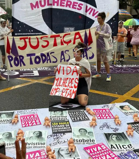 SP: ato das mulheres pede fim da violência e defende fim da escala 6x1