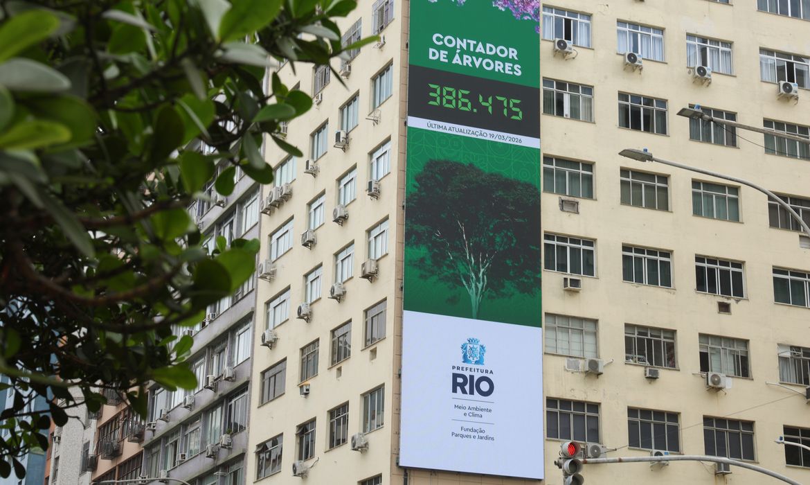 Rio lança painel para população acompanhar plantio de árvores