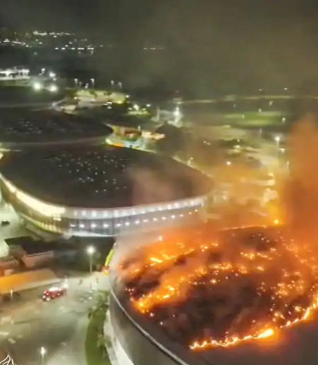 Incêndio não atinge pista do Velódromo Olímpico no Rio