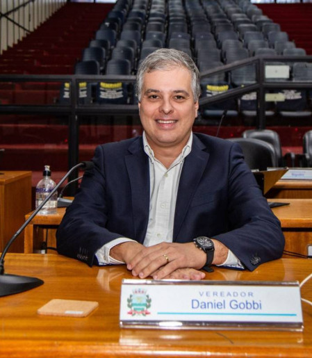 Daniel Gobbi, atual presidente da Câmara Municipal 