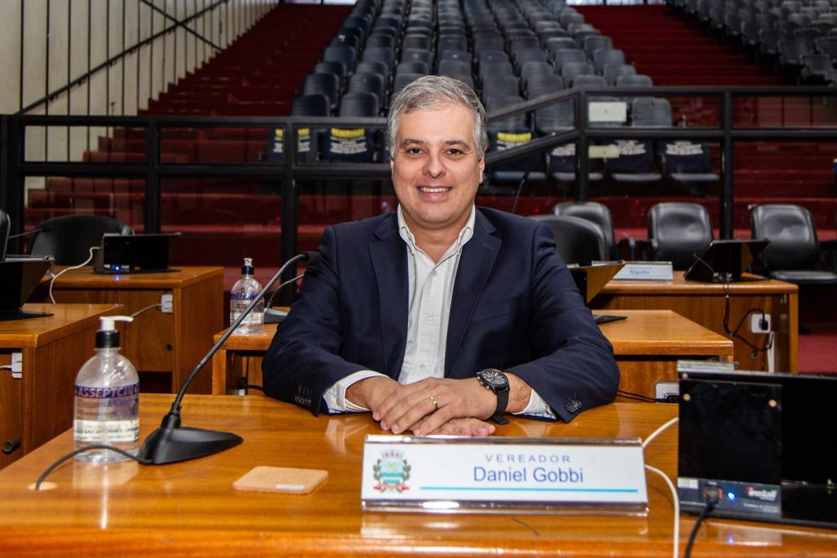 Daniel Gobbi, atual presidente da Câmara Municipal 