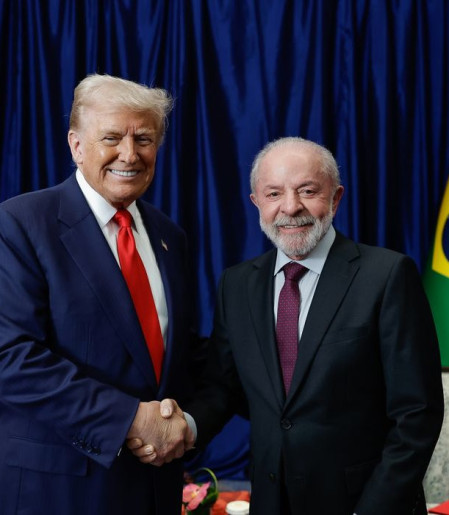 Comércio e crime organizado serão temas da reunião entre Lula e Trump