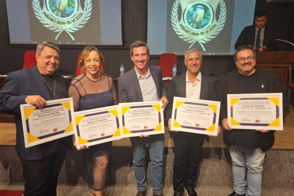 Marcos Andrez, Heloisa Pedrosa, Danilo Scochi, Luiz Alba e Beto Spigga - Divulgação