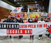Manifestação no Aeroporto de Guarulhos pede fim da escala 6x1