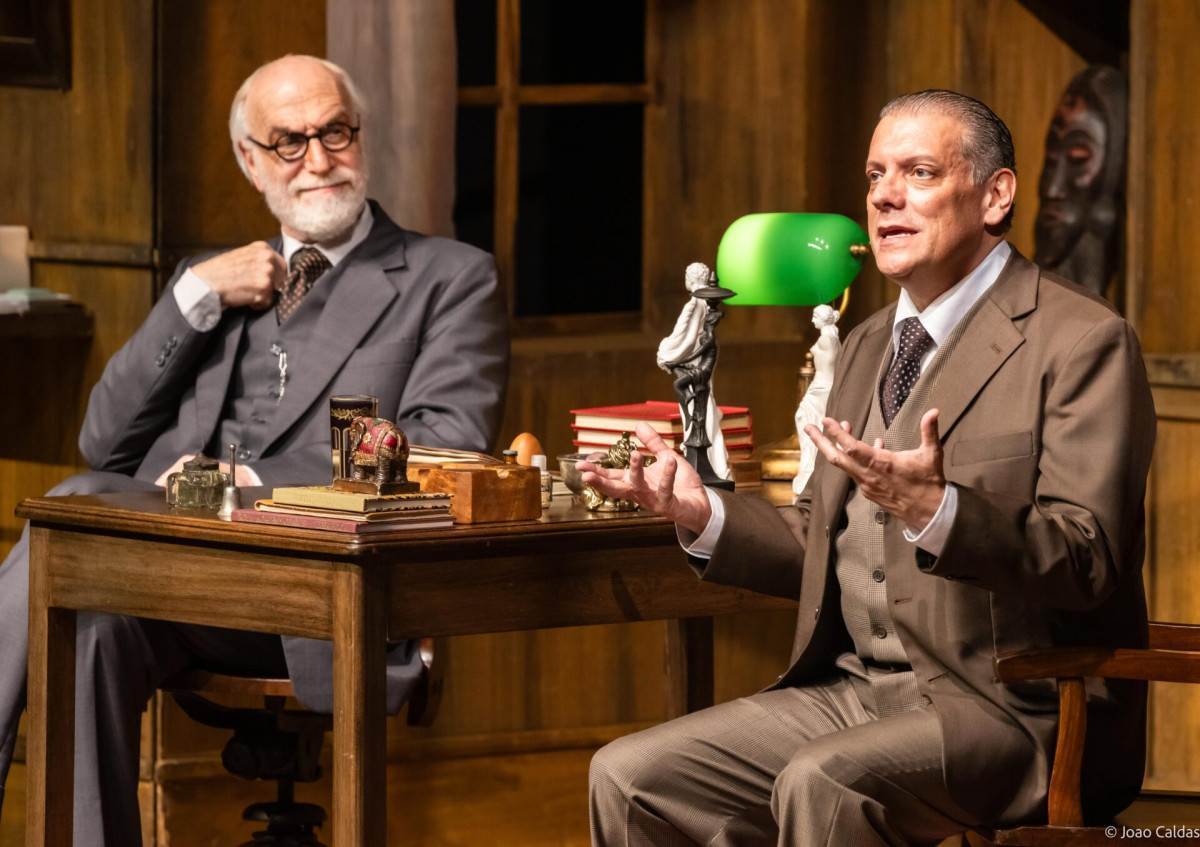 Odilon Wagner e Marcello Airoldi protagonizam A Última Sessão de Freud, com duas apresentações no Pedro II