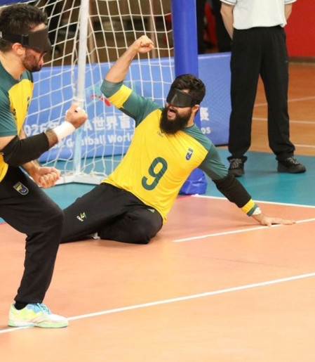 Seleção brasileira masculina vai à semifinal do Mundial de goalball