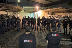 Agentes do Gaeco e da polícia cumpriram os mandados
